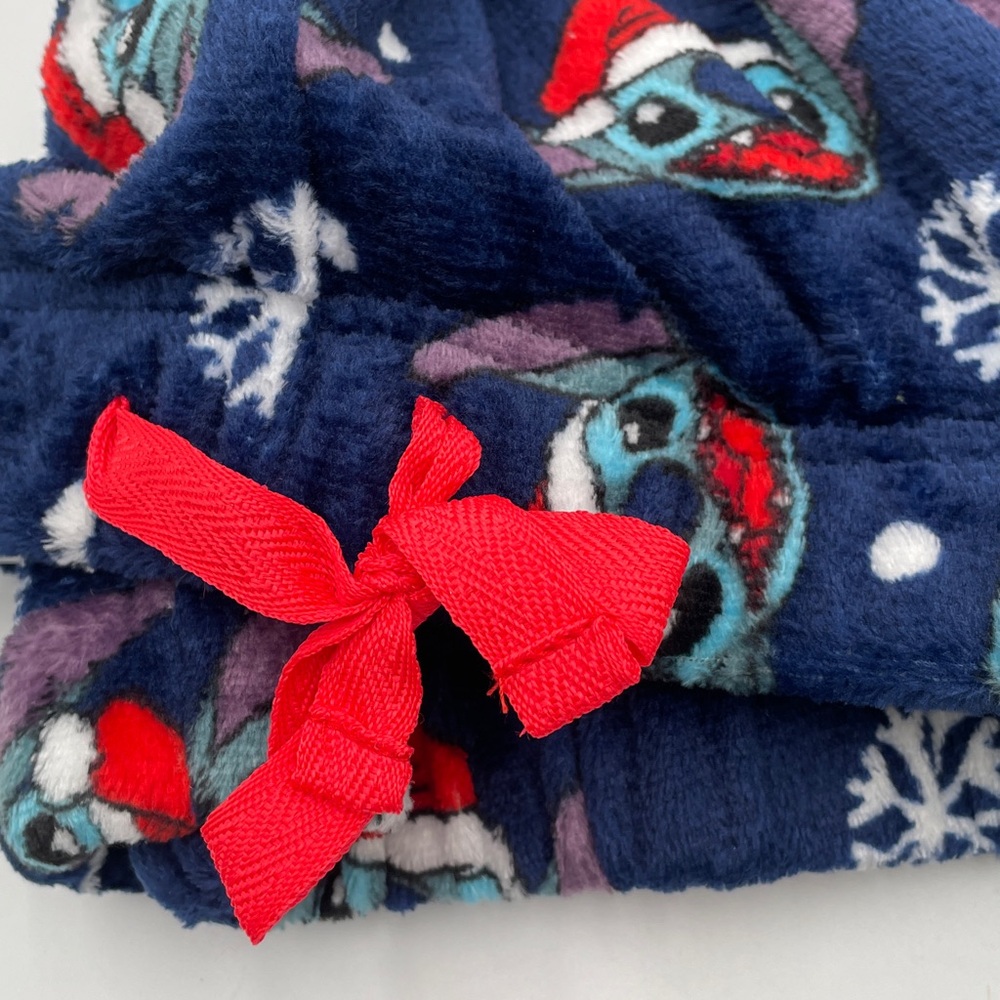 Disney Stitch Fleece Christmas PJ Pants Pajama Sleep Lounge Pants UNISEX SIZING - Picture 2 of 6